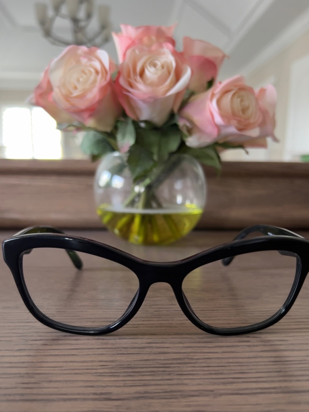 PRADA Black Cat-Eye Glasses VPR 29R (authentic)